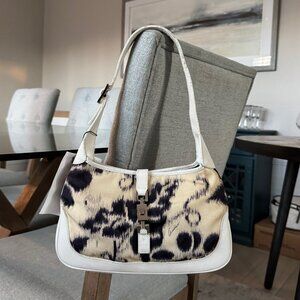 Gucci PRINTED NYLON FLORAL Vintage Jackie White/Multi Mini